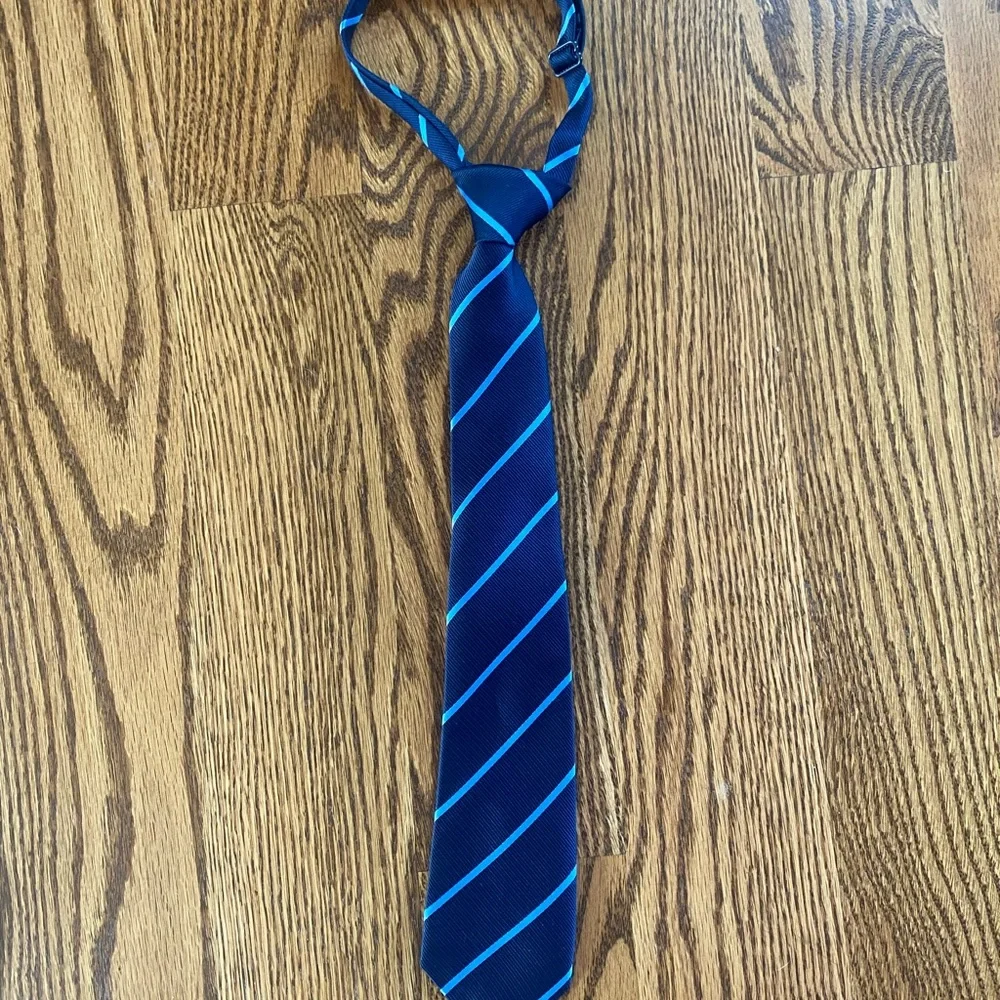 The Children's Place Dark Blue Tie with Sky Stripes